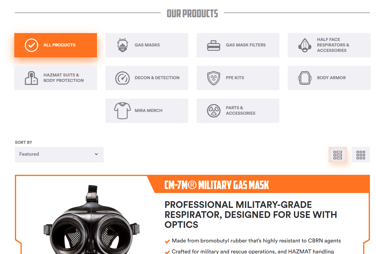 Alternate MIRA Products Link